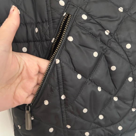 Quilted Petite Black Polka Dot Vest - Picture 2 of 6